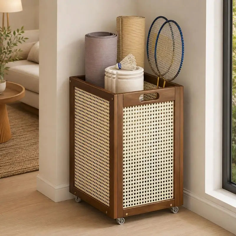 Panier de Rangement en Rotin