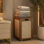 Panier de Rangement en Rotin