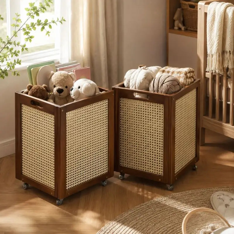 Panier de Rangement en Rotin