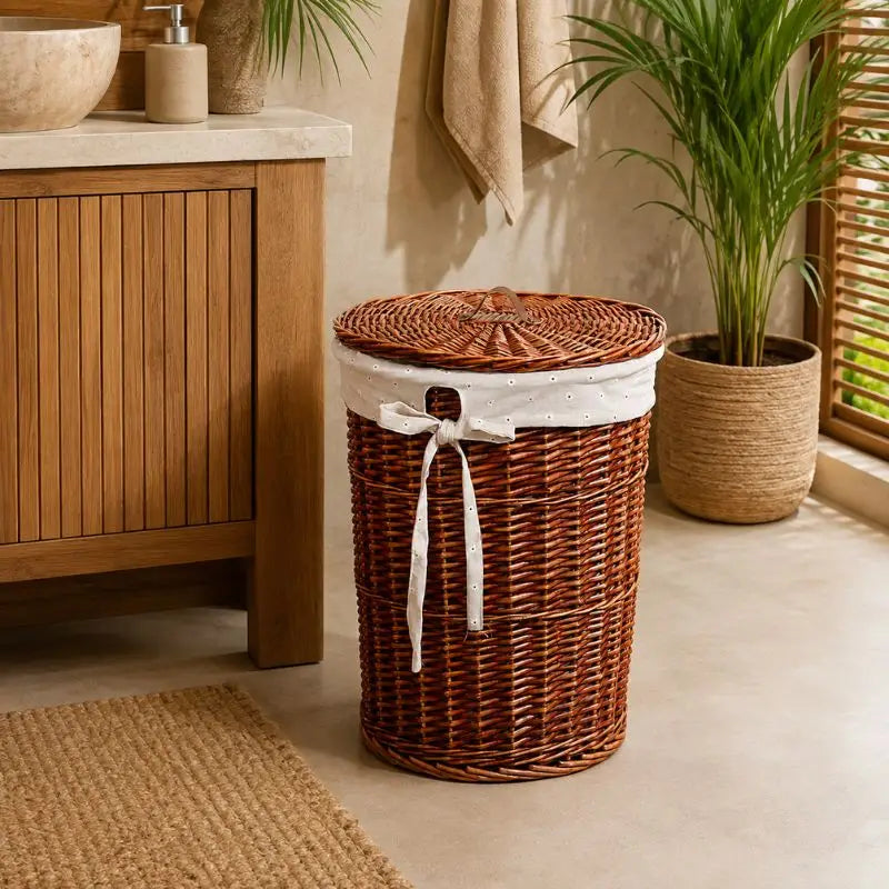 Panier Linge Rotin