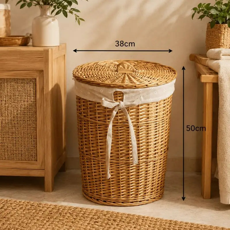 Panier Linge Rotin - Beige