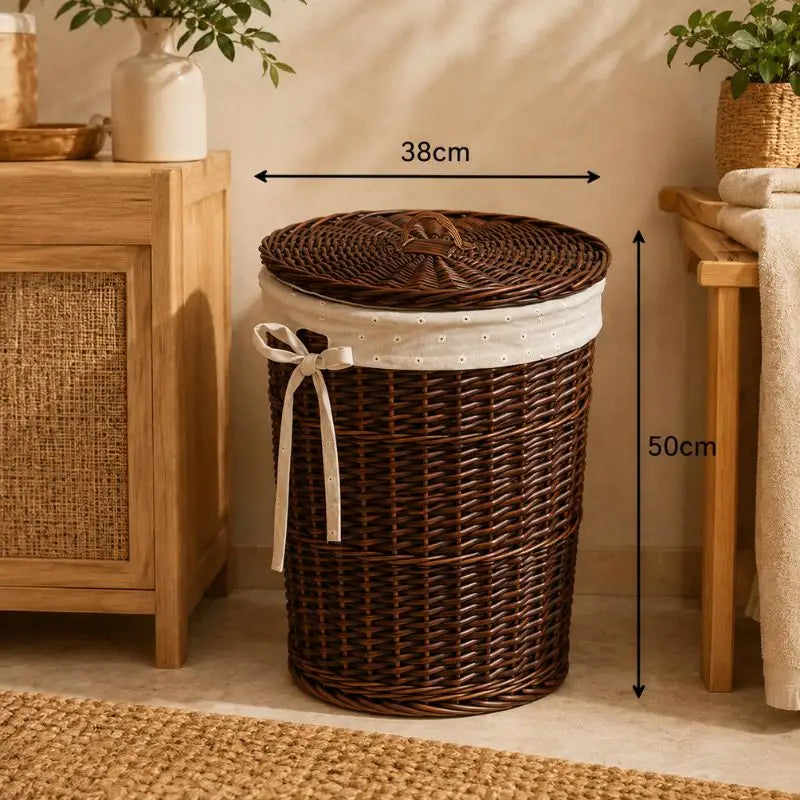 Panier Linge Rotin - Marron