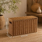 Panier Rangement Rotin - 38 × 15 × 27 cm