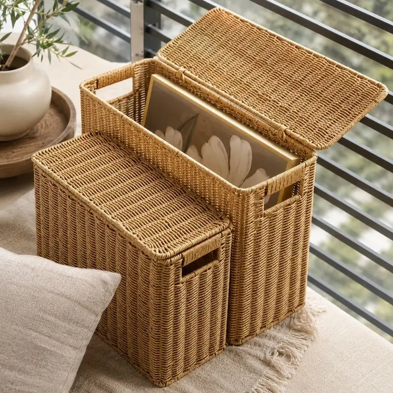 Panier Rangement Rotin