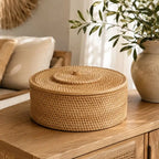 Panier Rotin avec Couvercle