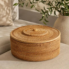 Panier Rotin avec Couvercle