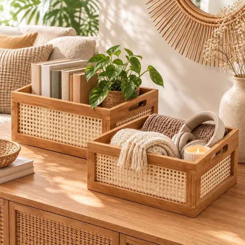 Panier Rotin Rangement