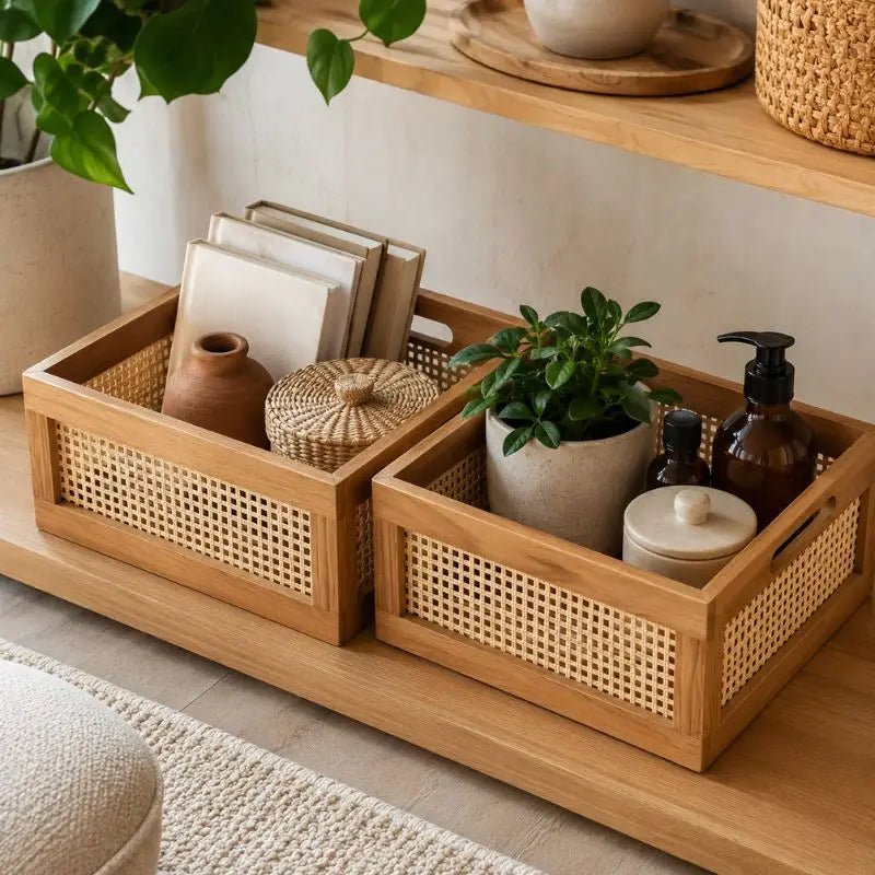 Panier Rotin Rangement
