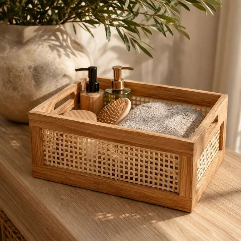 Panier Rotin Rangement