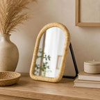 Petit Miroir en Rotin - 20 x 30 cm