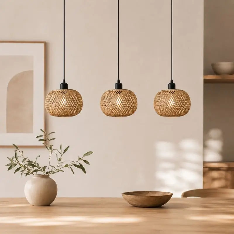 Petite Suspension Rotin