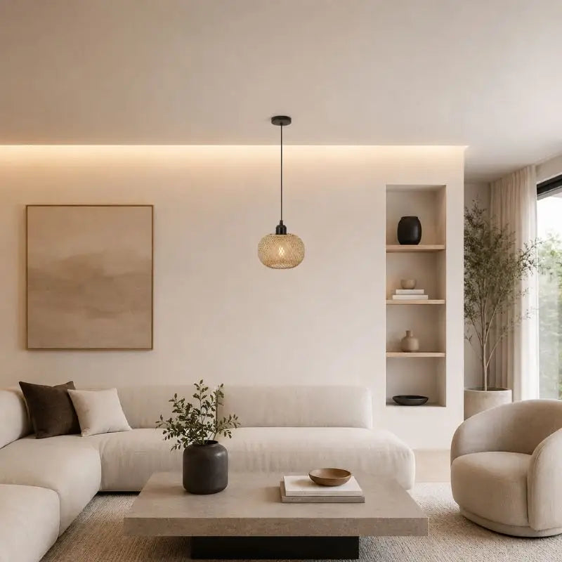 Petite Suspension Rotin