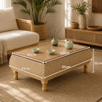 Petite Table Basse avec Rangement - Rectangle