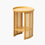 Petite Table Basse Ronde Rotin