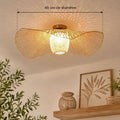 Plafonnier Bambou Rotin - 45 cm