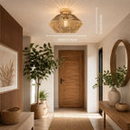 Plafonnier Rotin Chambre - 32 x 21 cm