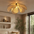 Plafonnier Rotin Fleur