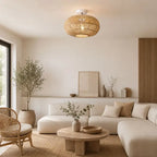 Plafonnier Rotin Salon - 40 x 25 cm