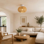 Plafonnier Rotin Salon - 40 x 25 cm
