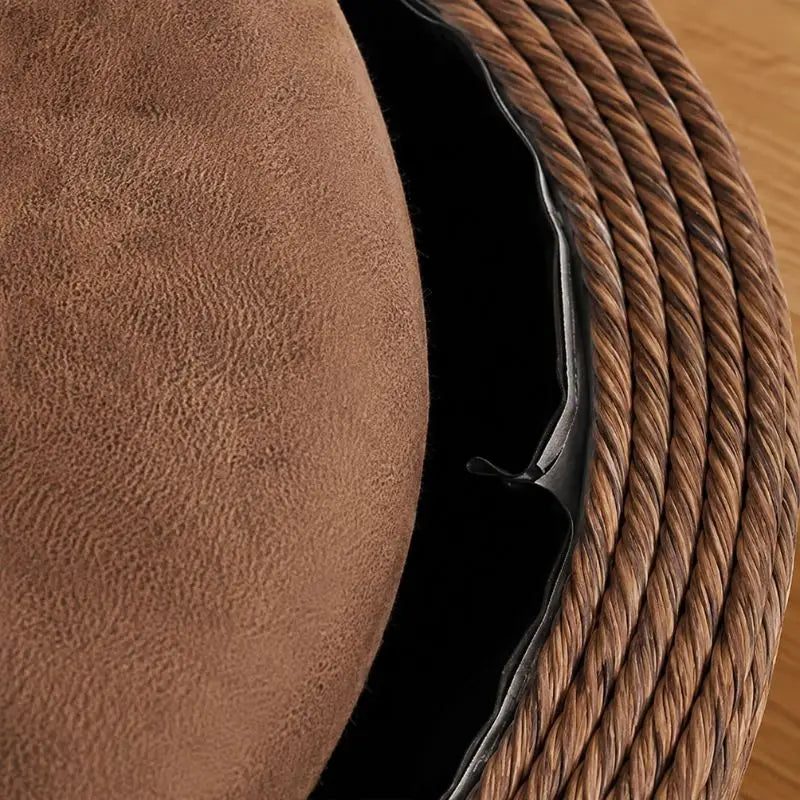 Pouf en Rotin avec Rangement