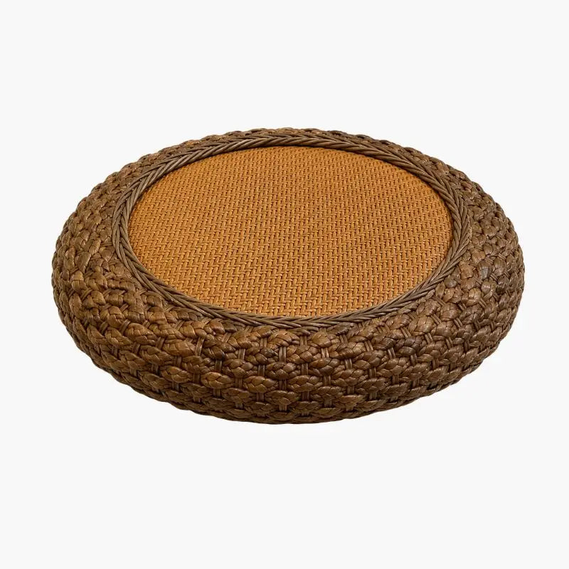 Pouf Rotin Noir