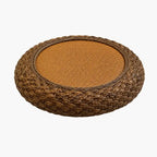 Pouf Rotin Noir
