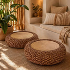 Pouf Rotin Rond