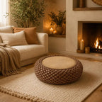Pouf Rotin Rond