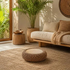 Pouf Rotin Rond