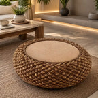 Pouf Rotin Rond
