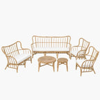 Salon de Jardin Rotin Naturel