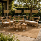 Salon de Jardin Rotin Naturel