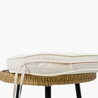 Salon de Jardin Rotin Synthétique - 1 petite table + 2 chaises + 2 tabourets