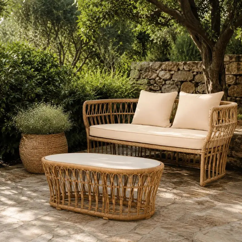 Salon Jardin en Rotin