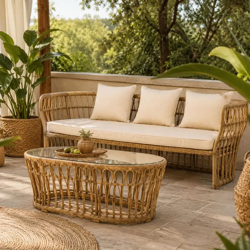 Salon Jardin en Rotin