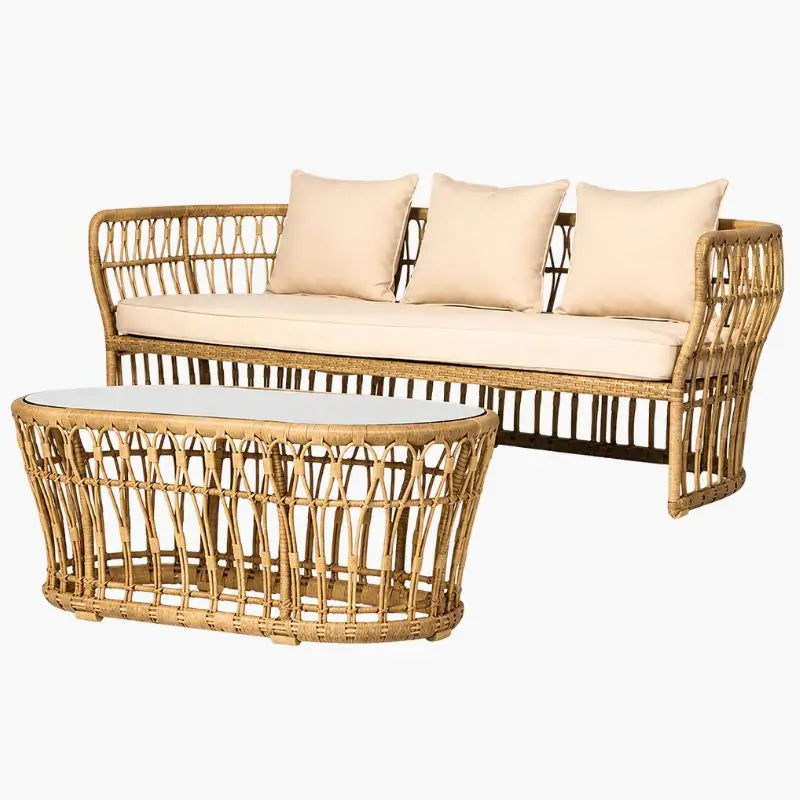 Salon Jardin Rotin