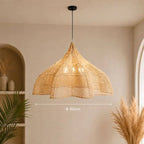 Suspension Bohème Chic Rotin - Beige - 80 cm