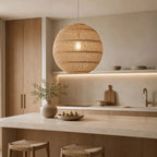 Suspension Boule en Rotin