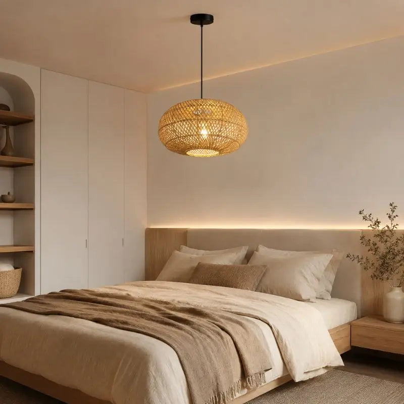Suspension Chambre Rotin - 40 x 25 cm