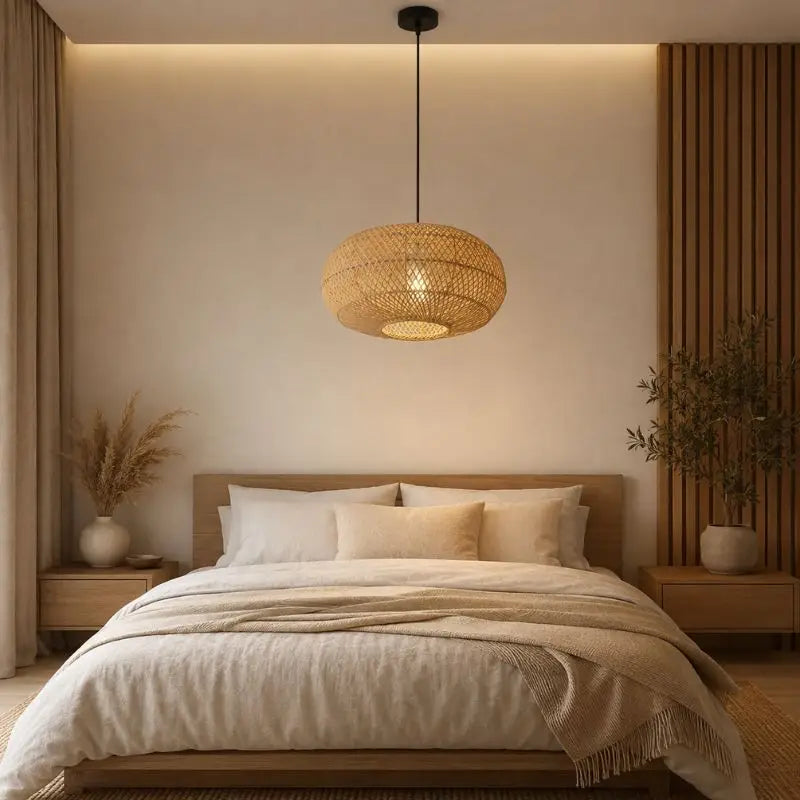 Suspension Chambre Rotin - 40 x 25 cm