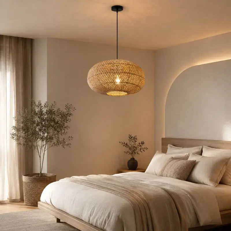 Suspension Chambre Rotin - 40 x 25 cm