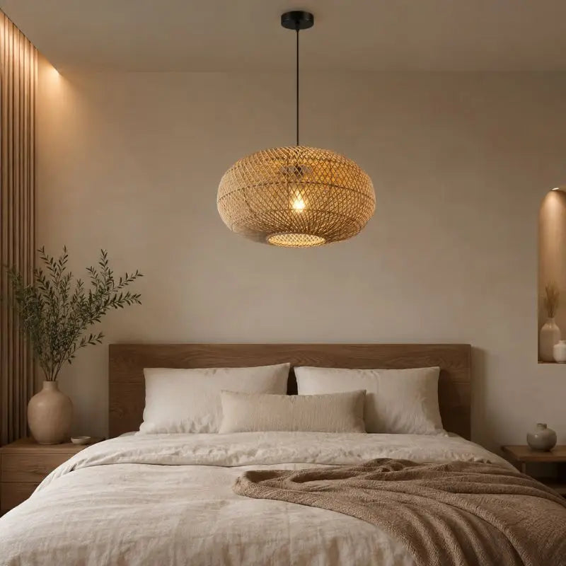 Suspension Chambre Rotin - 40 x 25 cm