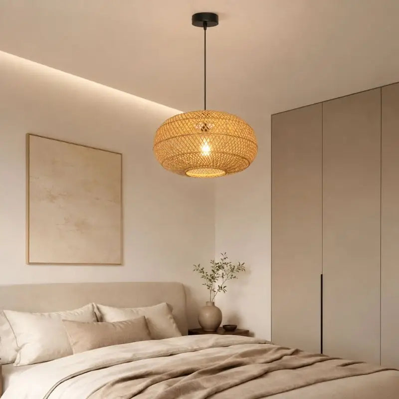Suspension Chambre Rotin - 40 x 25 cm