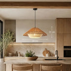 Suspension Cuisine Rotin - 50 x 21 cm