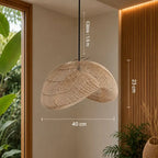 Suspension en Rotin Moderne - 40 x 23 cm