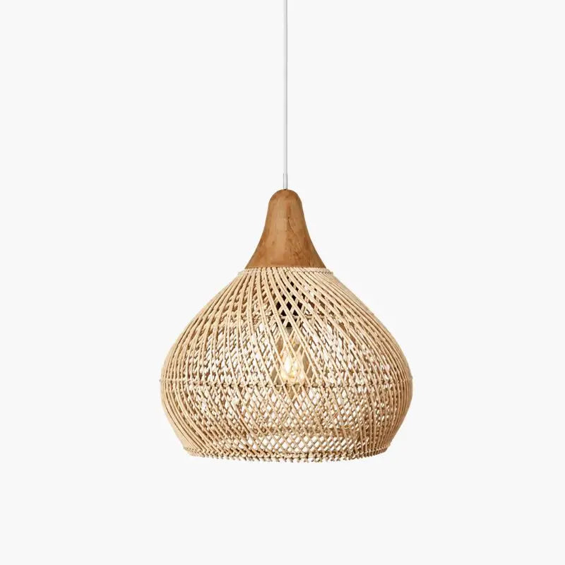 Suspension en Rotin Naturel