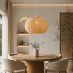 Suspension en Rotin Ovale - 55 x 40 cm
