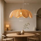 Suspension Fleur en Rotin - 65 cm