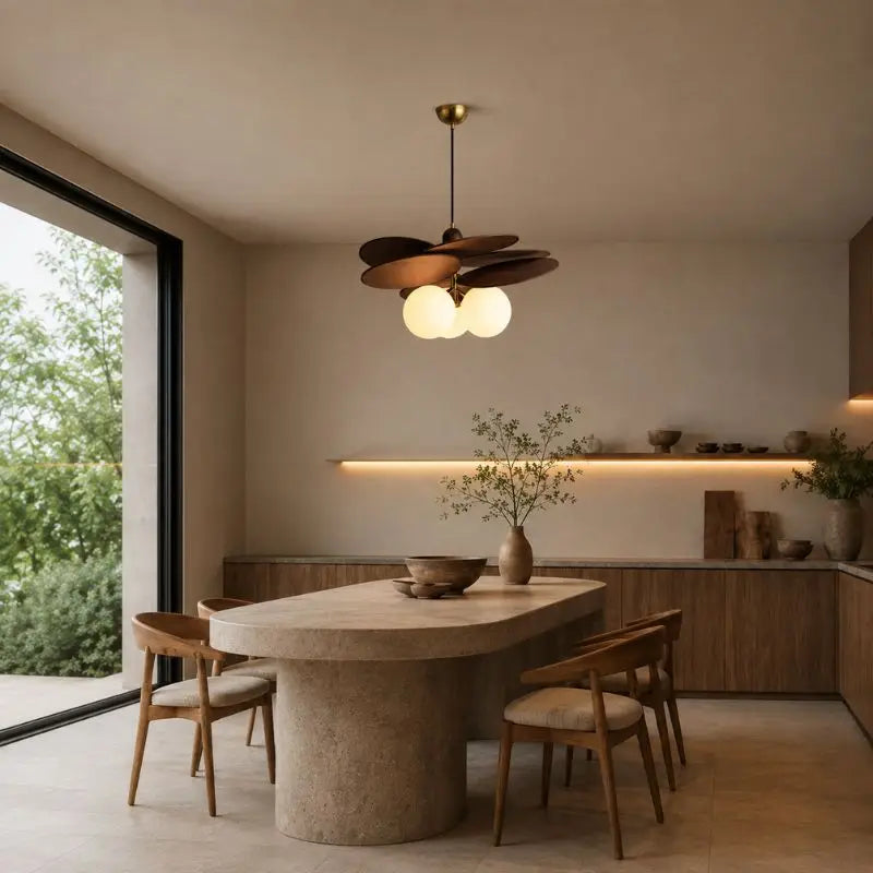 Suspension Moderne en Rotin - 60 x 25.5 cm
