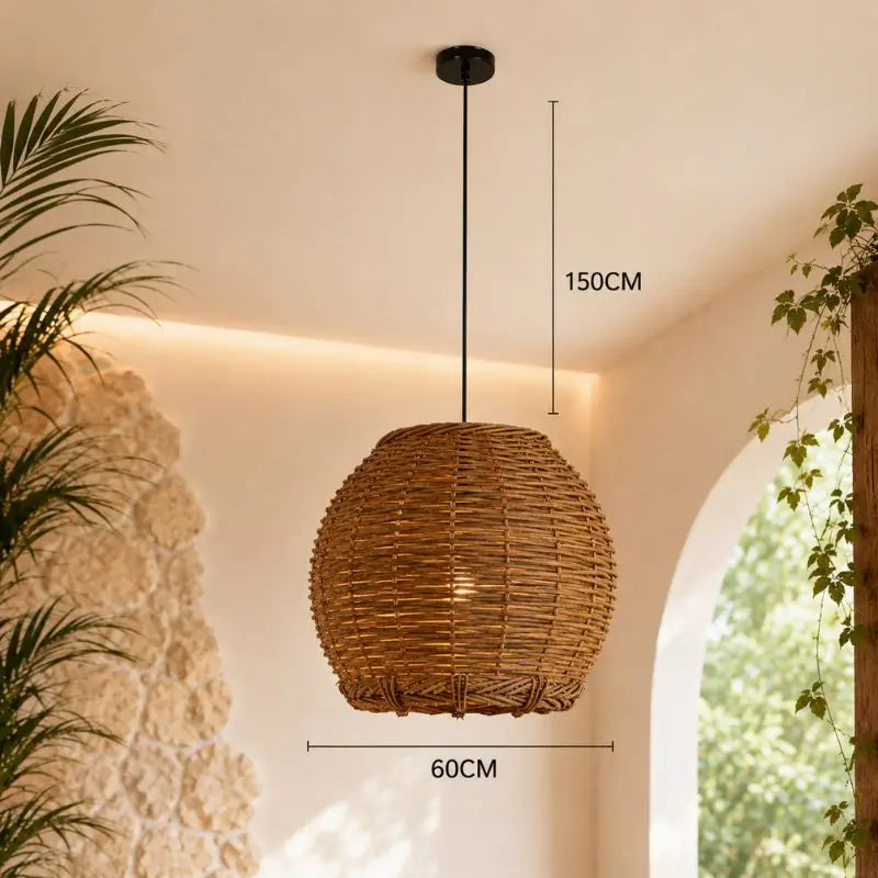 Suspension Moderne Rotin - 60 cm